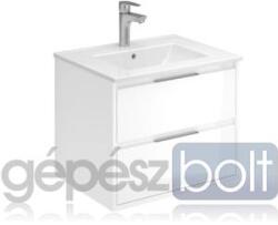 MOFÉM Mofém Evo 2 fiókos fali mosdószekrény Fényes fehér 60x45x48 cm, Soft close fiókok F46206X28W2 (F46206X28W2)