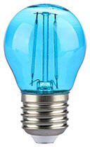 V-TAC LED lámpa E27 Színes filament (2W/300°) Kisgömb - kék ( 217412)
