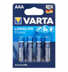 VARTA AAA mikro elem LR03 LONGLIFE POWER 1, 5V (4db/csomag) (4 903 121 414) (LR03POWER) - hardtools