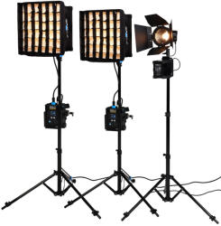 NANLITE PavoSlim 60B & Forza 60B II KIT 60B x2 +Forza 60BII - 3 lámpás Kit állvánnyal (01-006 FORZA 60BII-3)