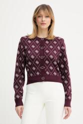 Guess kardigán gyapjú keverékből SARAH - burgundia XL