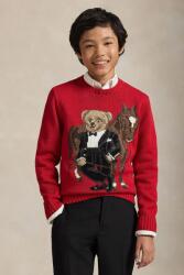 Ralph Lauren gyerek pamut pulóver - piros 163-174