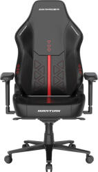DXRacer MARTIAN XL Triangle gamer szék elektromos vezérléssel, masszázsfunkcióval és szellőzéssel, fekete-piros