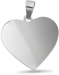  Ezüst gravírozható szív medál - 27 x 22 mm (AG27980) AG27980