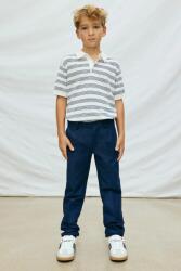 MAYORAL gyerek nadrág vászonkeverékből - sötétkék 128 - answear - 17 190 Ft