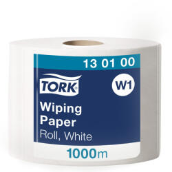 Tork tekercses kéztörlő, W1 Advanced fehér 1 rétegű, nem perforált, 1000 m SCA130100 (SCA130100)