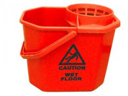 Euromop felmosó vödör, csavarókosárral, 12 literes, piros, 3001067.02 (M3001067-02)