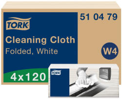 Tork hajtogatott kéztörlő, W4, fehér 1 rétegű, 35, 5x41, 5 cm SCA510479 (SCA510479)