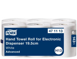 Tork tekercses kéztörlő elektromos adagolóhoz H12 2 rétegű, fehér, 6x143 m SCA471113 (SCA471113)
