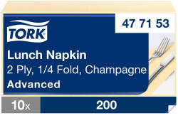 Tork Advanced Lunch éttermi szalvéta, 2 rétegű, pezsgő, 33x33 SCA477153 (SCA477153)