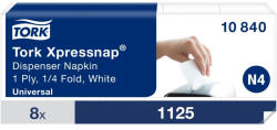 Tork Premium interfolded 1/4 hajtogatott adagolós éttermi szalvéta N4 1 rétegű, fehér 225lap SCA10840 (SCA10840)