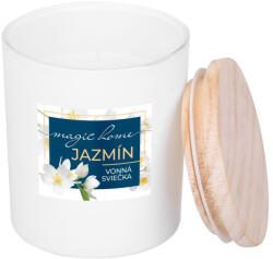 MagicHome gyertya fehér üvegpohárban, 80x113 mm (8091396)