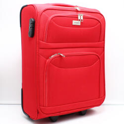 ORMI piros 2 kerekű textil kicsi bőrönd