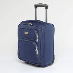 ORMI sötétkék textil két kerekű mini bőrönd