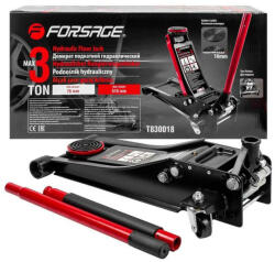 Forsage T830018 alacsony profilú dupla dugattyús hidraulikus emelő, krokodil 3 t (F-T830018)