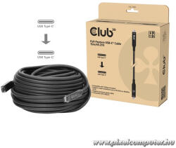Club 3D Kábel - CAC-2580 (USB-C to USB-C, M/M, AOC kábel, 8K60Hz, 10Gbps, 60W, 15m) (CAC-2580)