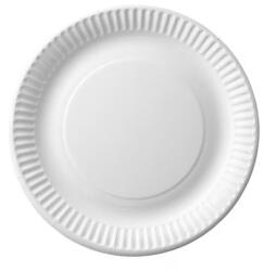  Tányér lapos papír 18 cm 100 db/csomag fehér (4244) - officefirst