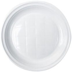  Tányér lapos D 22 cm műanyag 100 db/csomag fehér (14705) - officefirst