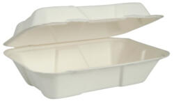  Papírdoboz ételes 1 részes HP2, 18, 28 x 13, 71 x 6, 85 cm komposztálható cukornád 150 db/csomag, natúr (12663) - officefirst