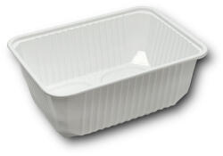  Elviteles doboz alj, szögletes 1000 ml PP 50 db/csomag, fehér (7712) - officefirst