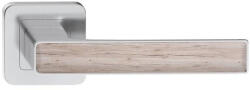 METAL-BUD DECO ajtókilincs kerek rozettás szatén nikkel + san remo tölgy Csak kilincs felső rozettán (25-MB-DNPSRG-50-K)