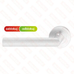 METAL-BUD NOVA SMART ajtókilincs kerek rozettás rozsdamentes acél - BALOS, Csak kilincs felső rozettán (25-MB-NOVOSLL-50-K)