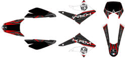 KRM Grafikai készlet KRM piros Derbi X-treme 2011 - 2017 KRM Vázak, idomok, kiegészítők Idomok, burkolat elemek