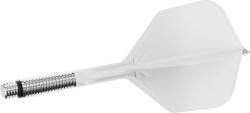 Target Fluturas si tija darts Target K-Shift alb, fluturas No6 rotativ si tija lunga (TRG410542)