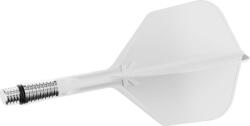 Target Fluturas si tija darts Target K-Shift alb, fluturas No6 rotativ si tija medie (TRG410541)
