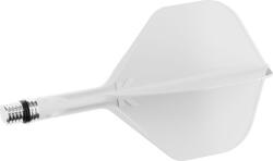 Target Fluturas si tija darts Target K-Shift alb, fluturas No2 rotativ si tija scurta (TRG410543)