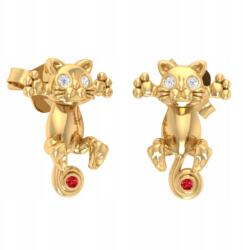 Angel gold Arany Fülbevaló Cica Átmegy A Fülön 585