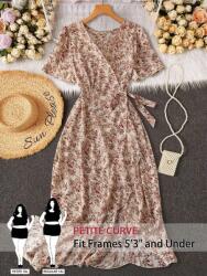 Shein Világos Bézs Ruha Mintás (0XL)