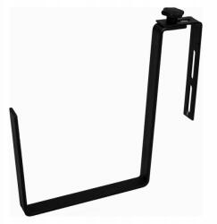 Versanis Állítható erkélytartó, nagy méretű, Fekete 532_ (532)