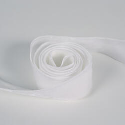 Takoy Bandă de catifea 4cm culoare albă