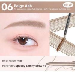 Peripera - Speedy Skinny Browcara - 06 Beige Ash
