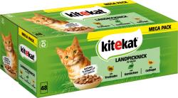 Kitekat Tasakos macskatáp, 48 x 85 g - Vidéki piknik szószban - 4.080 g