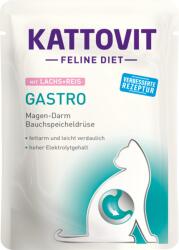 KATTOVIT Gastro - Tasakos macskatáp rizzsel - Lazac + rizs