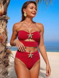 Shein Piros Bikini Szett (L) (606769)