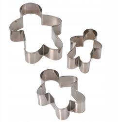 Home Styling Collection Sütemény Lyukasztók Karácsonyi Formák Fém Emberkék 3 Db (C80201810 -gingerman)