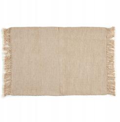 Gift Decor Pamut Szőnyeg 80 X 50 CM Bézs Színű 100% Pamut Háztartási Használatra (79852-AR)