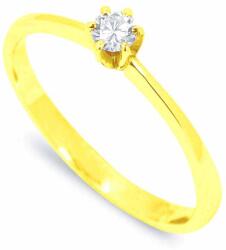 White & Black Eljegyzési gyűrű - 3, 4mm gyémánttal - arany (AU14293)