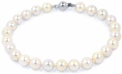 White & Black Sósvízi tenyésztett gyöngy karkötő fehérarany zárral - akoya 6-6, 5mm - AA+ (GY1157)