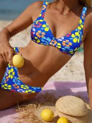 Shein Kék Mintás Fürdőruha (L) (609595)