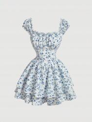 Shein Fehér Virágos Overál (L) (609059)