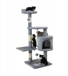  Lionto Kaparófa macskáknak 60x40x112cm Világosszürke Közepes méretű (KB00207)