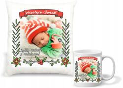 agmART Karácsonyi Ajándék Párna És Bögre szett fényképpel nagy mintaválaszték