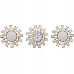 Home Styling Collection Óra 2 tükör Fali Dekorációs Szett fehér (HZ1011610)