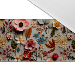 Takoy Nyomtatott dizájnos bársony gumi 4 cm 3D-s virágok Elena nyomtatási mintája