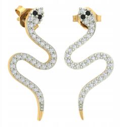 Angel gold Arany Fülbevaló Kígyó Csavarok Kígyók 585