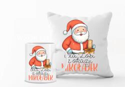 agmART Párna És Bögre szett személyre szabható Ajándék karácsonyi szöveg felirat